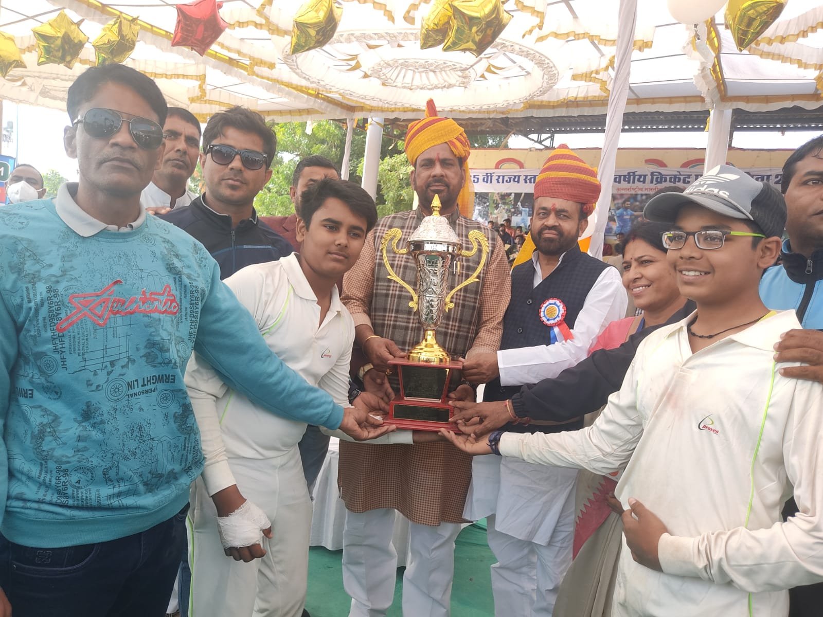 Jaipur captured the title of state champion in Cricket Under-14