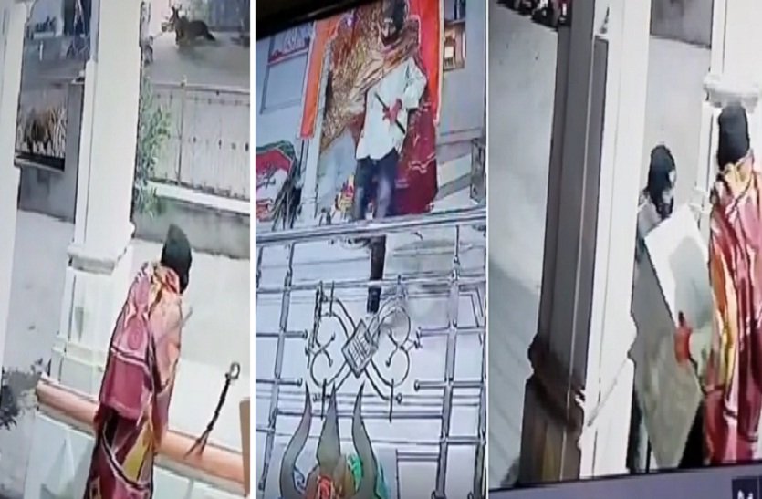 Thieves stole donation box and jewelery from Devi temple of Sardarpura in Sirohi/Paldi M police station area