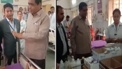 Sirohi. State level team inspected the district hospital-57 percent personnel found absent