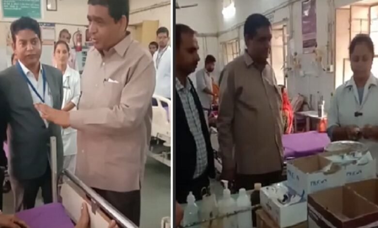 Sirohi. State level team inspected the district hospital-57 percent personnel found absent