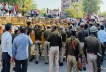 Farmers' blockade: Jalore demanded rights on Jawai - demonstration in Jalore city demanding water