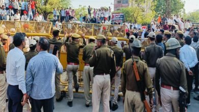 Farmers' blockade: Jalore demanded rights on Jawai - demonstration in Jalore city demanding water