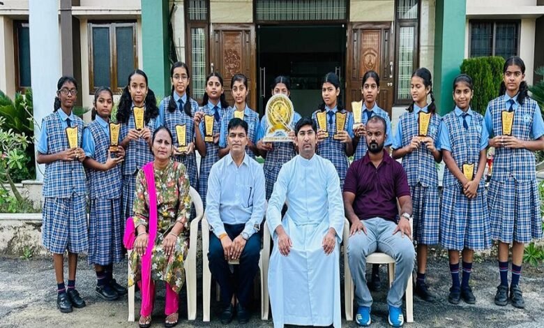 sirohi. बास्केट बॉल में सेंट पॉल ने कब्जाया खिताब sirohi. St. Paul won the title in basketball