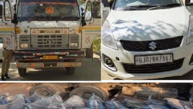 सिरोही. जोधपुर रेंज की स्पेशल टीम ने पिण्डवाड़ा थाना क्षेत्र में कार्रवाई करते हुए डोडा-पोस्त तस्करी के नेटवर्क पर तगड़ा वार किया सिरोही. मंदसौर से बाड़मेर जा रही डोडा-पोस्त की बड़ी खेप पकड़ कर पुलिस ने चार तस्करों को दबोच लिया सिरोही. जोधपुर रेंज की स्पेशल टीम ने पिण्डवाड़ा थाना क्षेत्र डोडा-पोस्त तस्करी के नेटवर्क में शामिल सरकारी कर्मचारी पकड़ लिए Sirohi. A special team from the Jodhpur Range launched a major crackdown on a doda-post smuggling network in the Pindwara police station area. Sirohi. Police seized a large consignment of doda-post transported from Mandsaur to Barmer and arrested four smugglers. Sirohi. A special team from the Jodhpur Range arrested government employees involved in a doda-post smuggling network in the Pindwara police station area.