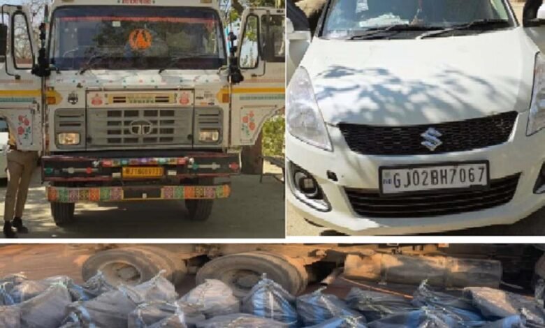 सिरोही. जोधपुर रेंज की स्पेशल टीम ने पिण्डवाड़ा थाना क्षेत्र में कार्रवाई करते हुए डोडा-पोस्त तस्करी के नेटवर्क पर तगड़ा वार किया सिरोही. मंदसौर से बाड़मेर जा रही डोडा-पोस्त की बड़ी खेप पकड़ कर पुलिस ने चार तस्करों को दबोच लिया सिरोही. जोधपुर रेंज की स्पेशल टीम ने पिण्डवाड़ा थाना क्षेत्र डोडा-पोस्त तस्करी के नेटवर्क में शामिल सरकारी कर्मचारी पकड़ लिए Sirohi. A special team from the Jodhpur Range launched a major crackdown on a doda-post smuggling network in the Pindwara police station area. Sirohi. Police seized a large consignment of doda-post transported from Mandsaur to Barmer and arrested four smugglers. Sirohi. A special team from the Jodhpur Range arrested government employees involved in a doda-post smuggling network in the Pindwara police station area.