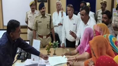 जालोर. गणपतसिंह मांडोली हत्याकांड मामले की जांच सीबीआई से करवाने की मांग - सर्व समाज का प्रदर्शन Jalore: Demand for a CBI Probe into the Ganpat Singh Mandoli Murder Case — Protest by the Entire Community