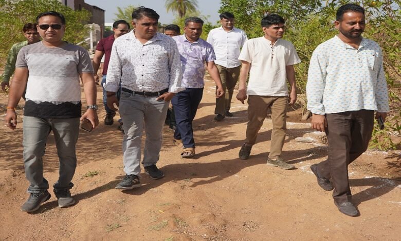 सिरोही. वंदे गंगा जल संरक्षण जन अभियान के तहत फील्ड विजिट Sirohi: Field Visit under the 'Vande Ganga' Water Conservation Mass Campaign